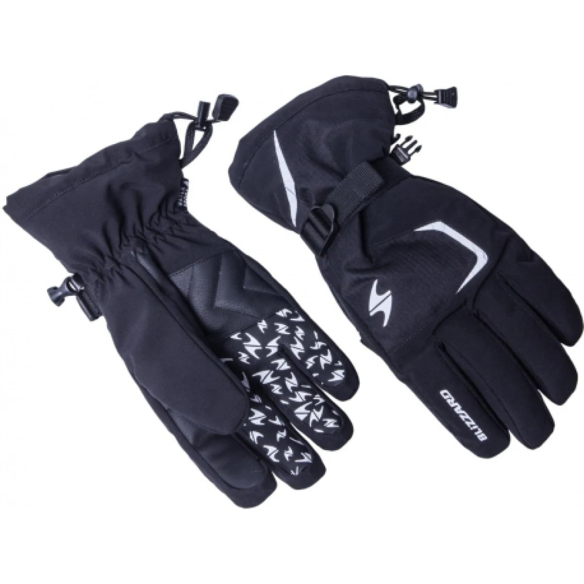 Lyžařské rukavice BLIZZARD Reflex ski gloves, black silver · záber 1