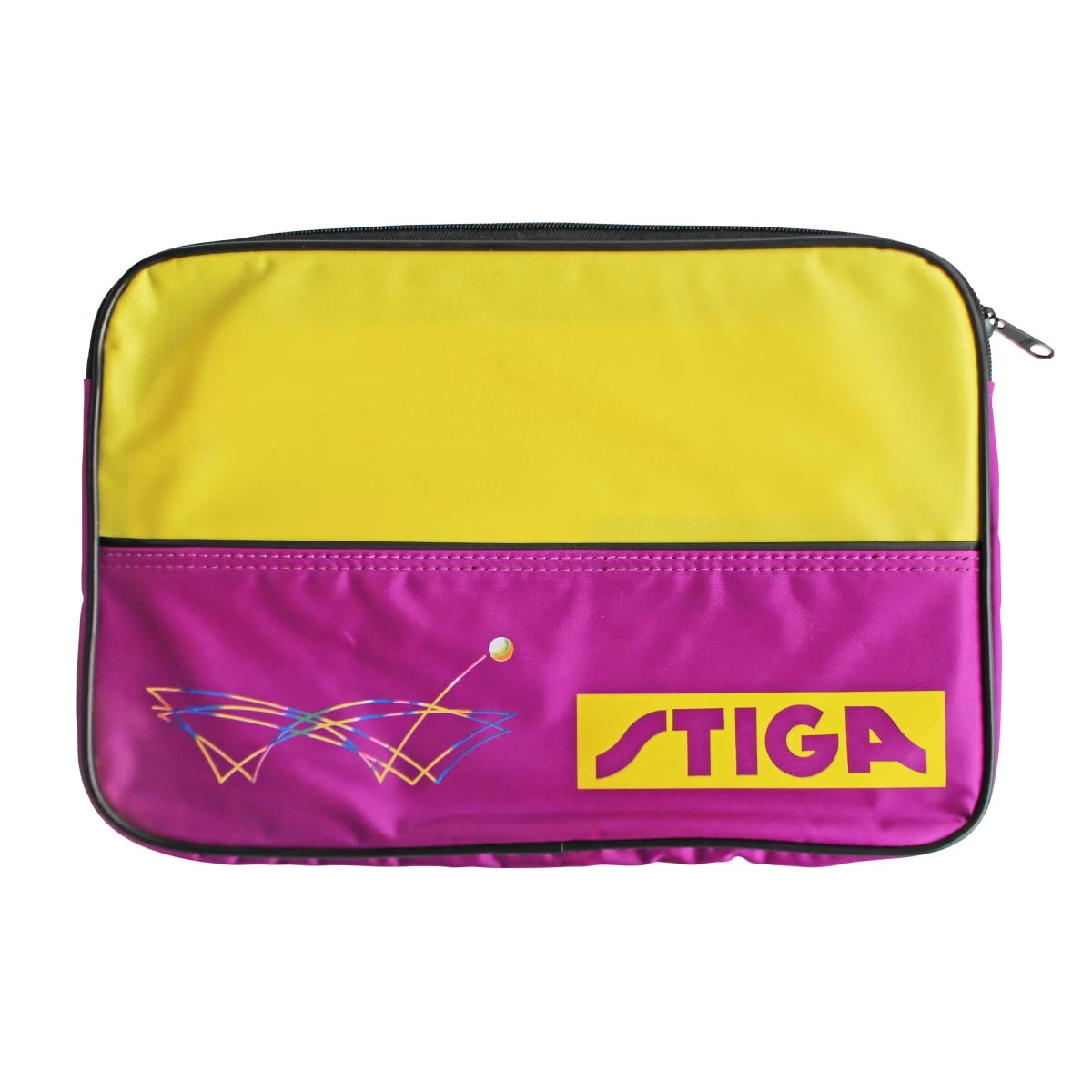 Obal na pálku STIGA Wallet fialovo-žlutý · záber 1
