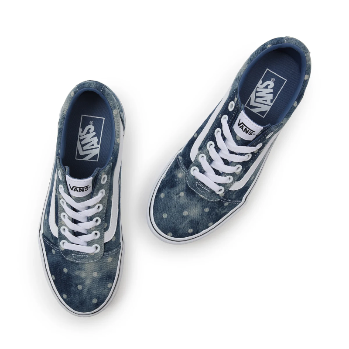 Dámská rekreační obuv VANS WM Ward Platform (Denim Dots) moonlight blue white · záber 4