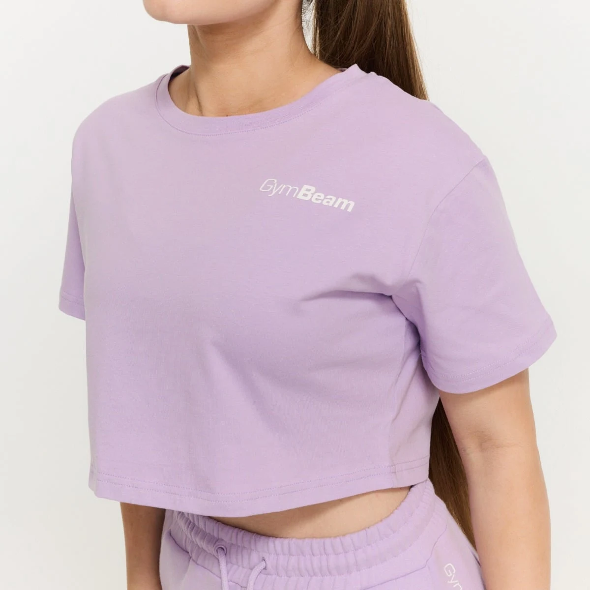 GymBeam Dámské tričko Cropped Limitless Lavender - Velikost: L | Barva: fialová | Pohlavie: Dámské | Hmotnost: 0,14 kg | Balení: 125 · záber 2
