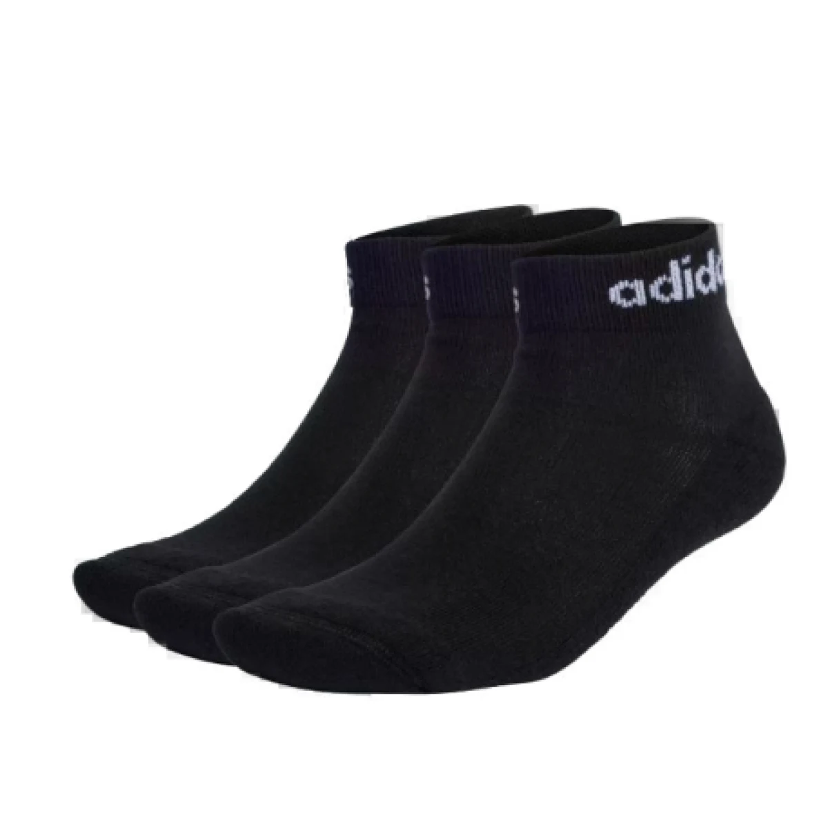 Ponožky ADIDAS C LIN ANKLE 3P-3 pack-BLACK WHITE · záber 1