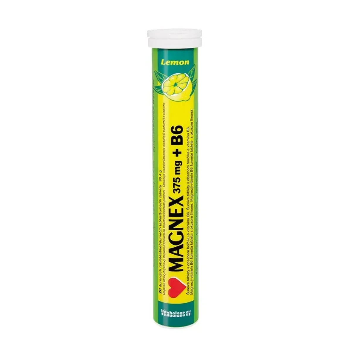 Vitabalans Magnex 375 mg+B6 20 šumivých tablet · záber 1