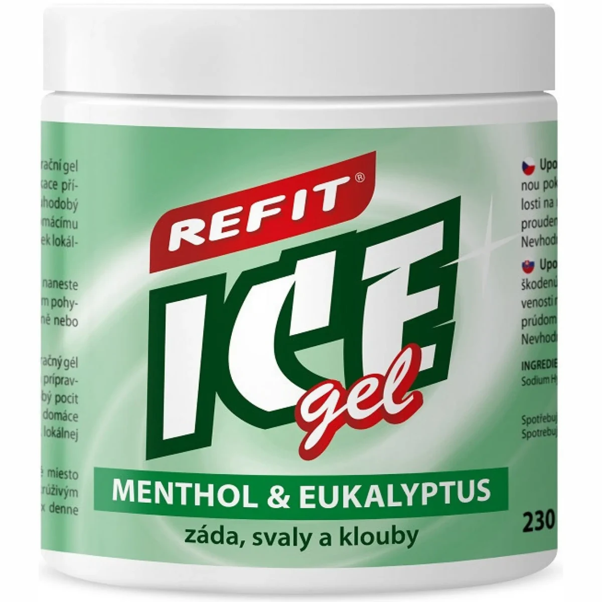 Refit Ice gel Menthol & eukalyptus 230 ml · záber 1