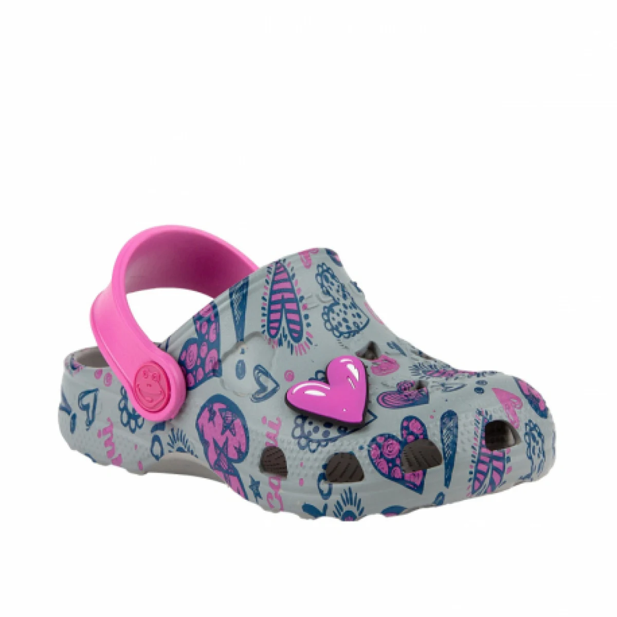 Dětské kroksy (rekreační obuv) COQUI Little Frog grey fuchsia · záber 1