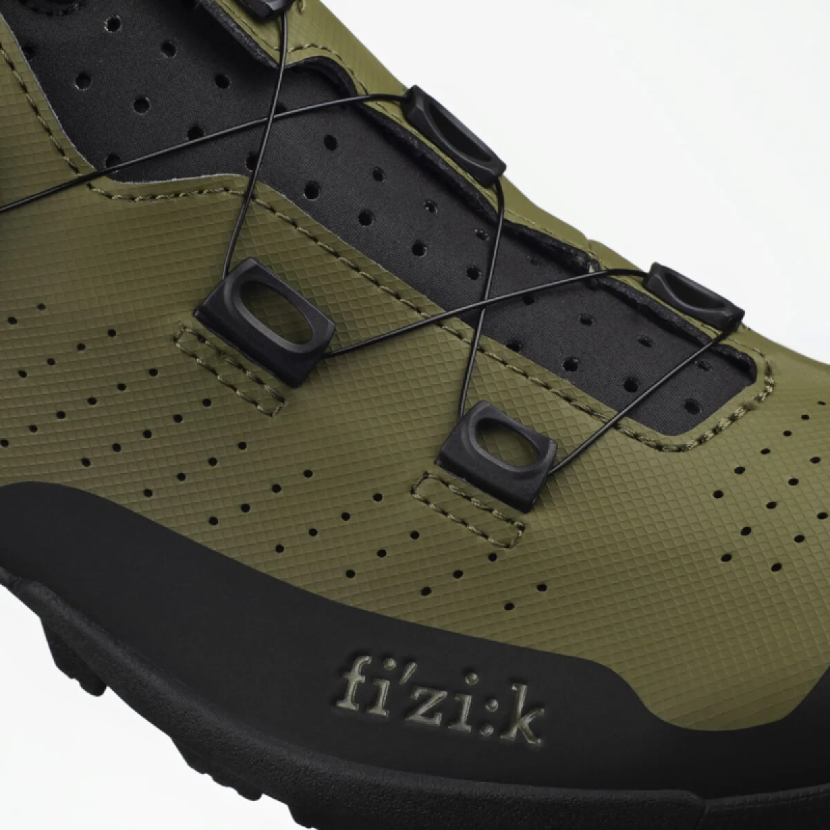 Cyklistické boty FIZIK tretry Terra Atlas zelená černá · záber 4