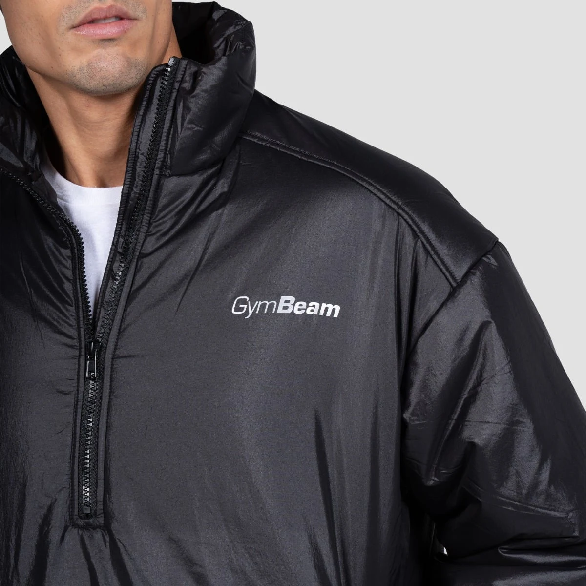 GymBeam Bunda 1/2 Zip Prime Black - Velikost: S | Barva: čierna | Hmotnost: 0,515 kg | Balení: 14 · záber 2