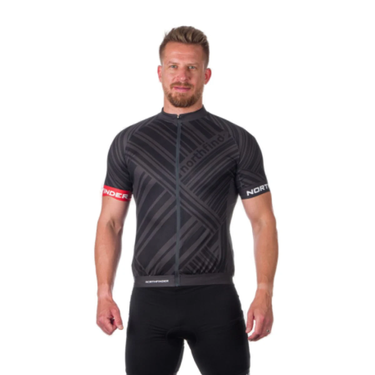 Pánský cyklistický dres s krátkým rukávem NORTHFINDER JAY · záber 1