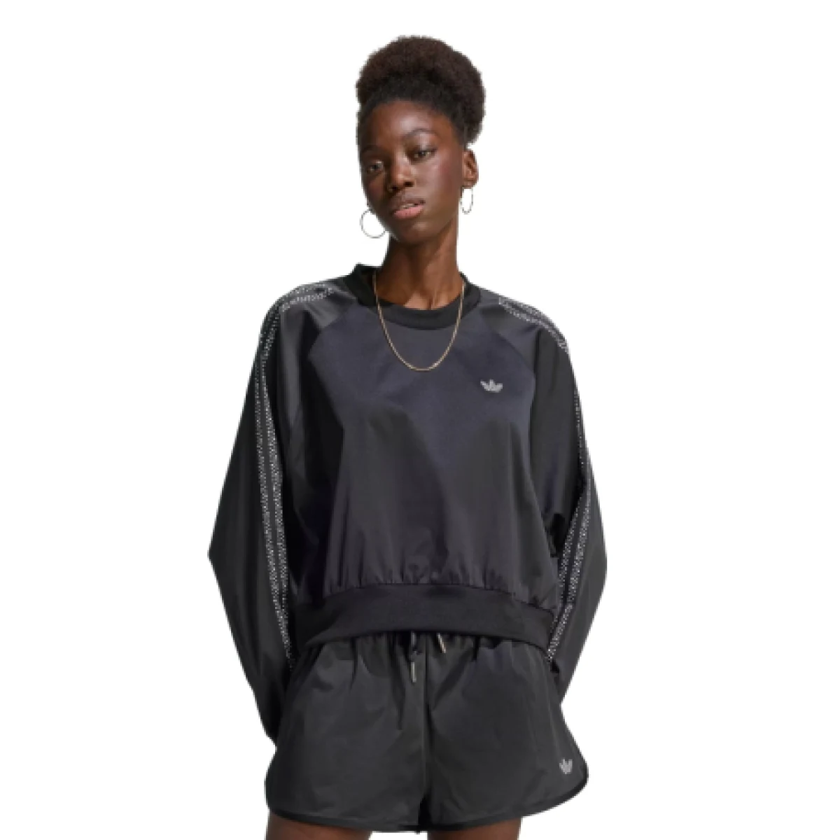 Dámská mikina ADIDAS ORIGINALS PEARL CREW BLACK · záber 1