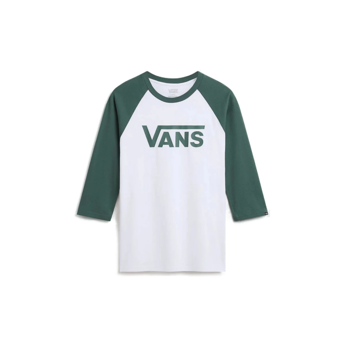Pánské tričko s krátkým rukávem VANS CLASSIC RAGLAN-WHITE-BISTRO GREEN · záber 5