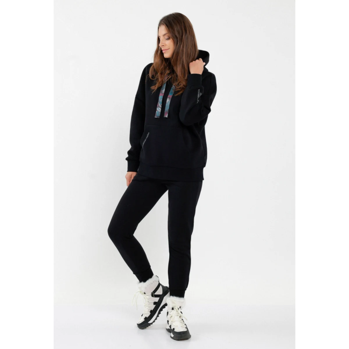 Dámská mikina s kapucí VOLCANO B-MIKA-700-BLACK · záber 4