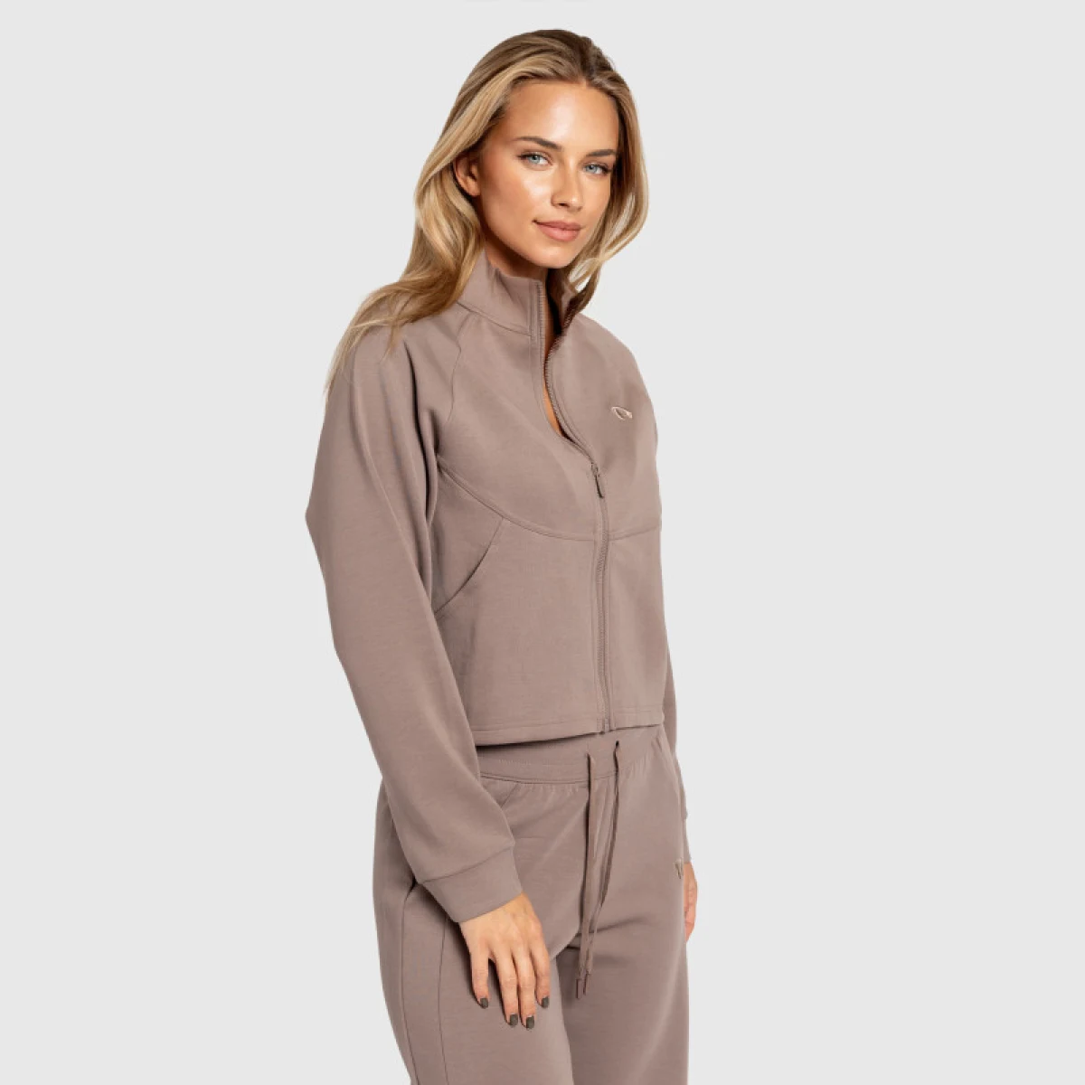 Dámská mikina na zips Iron Aesthetics Enigma, hnědá · záber 11