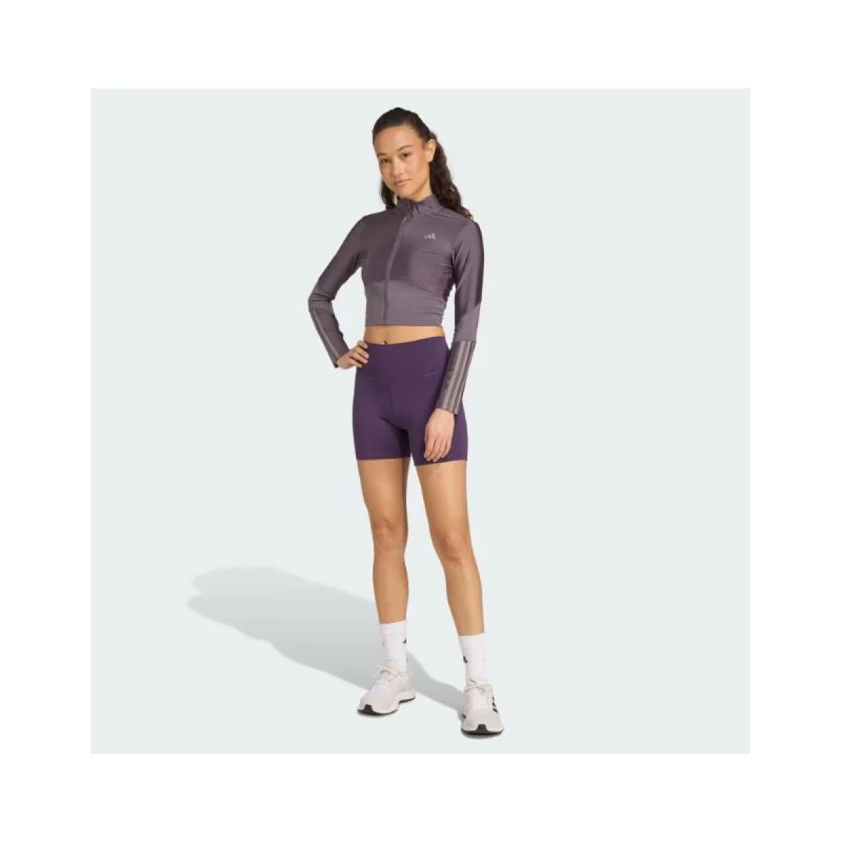 Dámská tréninková mikina se zipem ADIDAS HYG SHN TRACK J GRESTR TAUOXI · záber 5