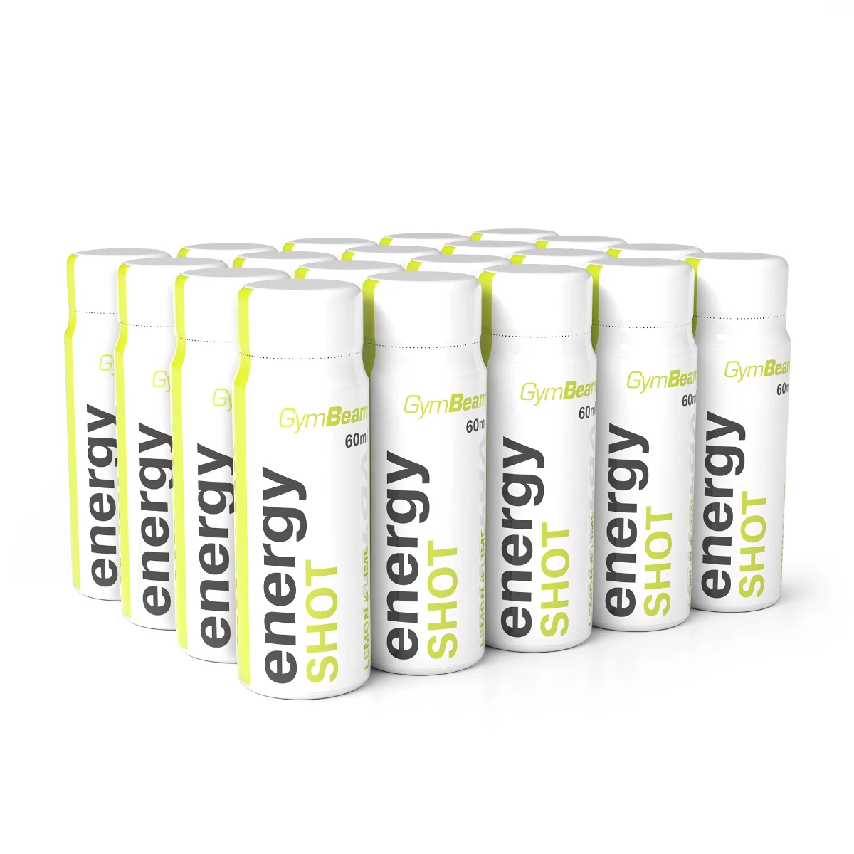 GymBeam Energy shot - Příchuť: Ananas | Hmotnost: 0,06 kg | Objem: 60 ml | Balení: 80 · záber 5