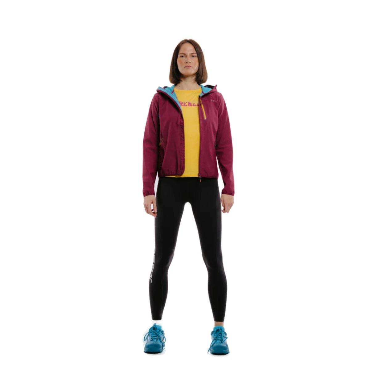 Dámská turistická bunda EVERETT LightSoftshell W fuchsia · záber 5