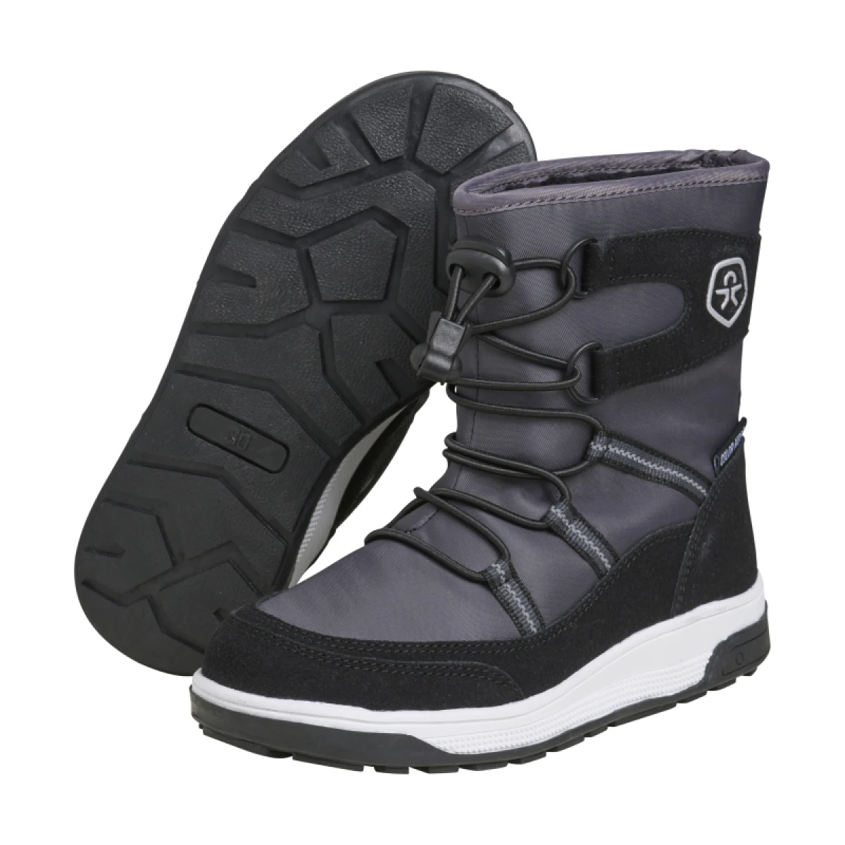 Dětské vysoké zimní boty COLOR KIDS Boots W. String & Stopper, phantom · záber 3