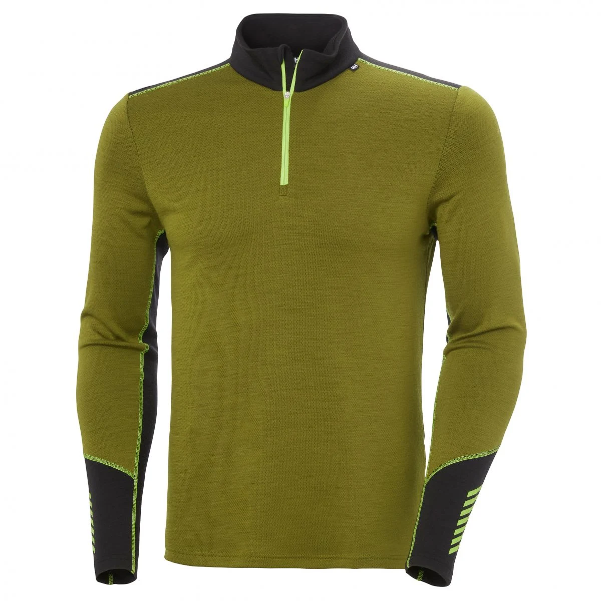 Helly Hansen Lifa Merino Midweight 1/2 Zip, pánské, zelené · záber 2