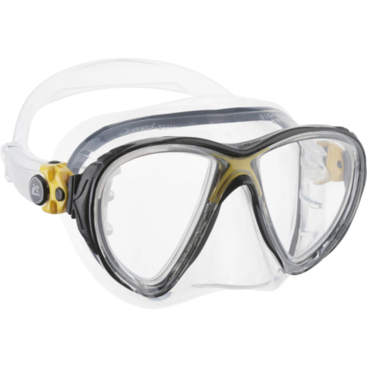 Potápěčská maska CRESSI BIG EYES EVOLUTION MASK SIL CLEAR FRAME YELLOW · záber 1