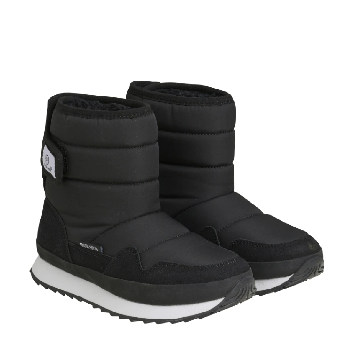 Dětské vysoké zimní boty COLOR KIDS Boots W. 1 velcro, black · záber 2