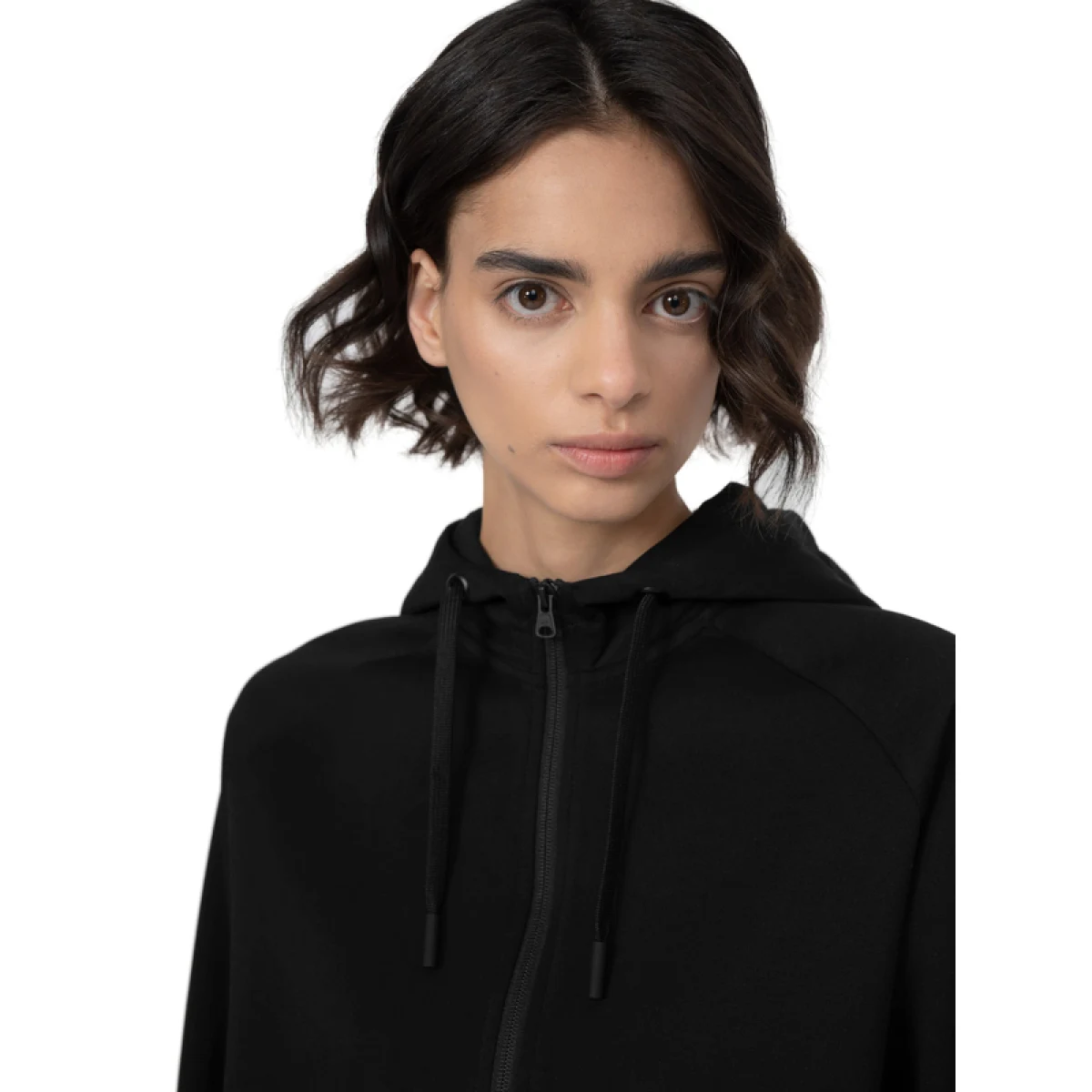 Dámská mikina se zipem 4F SWEATSHIRT F536-20S-DEEP BLACK · záber 3