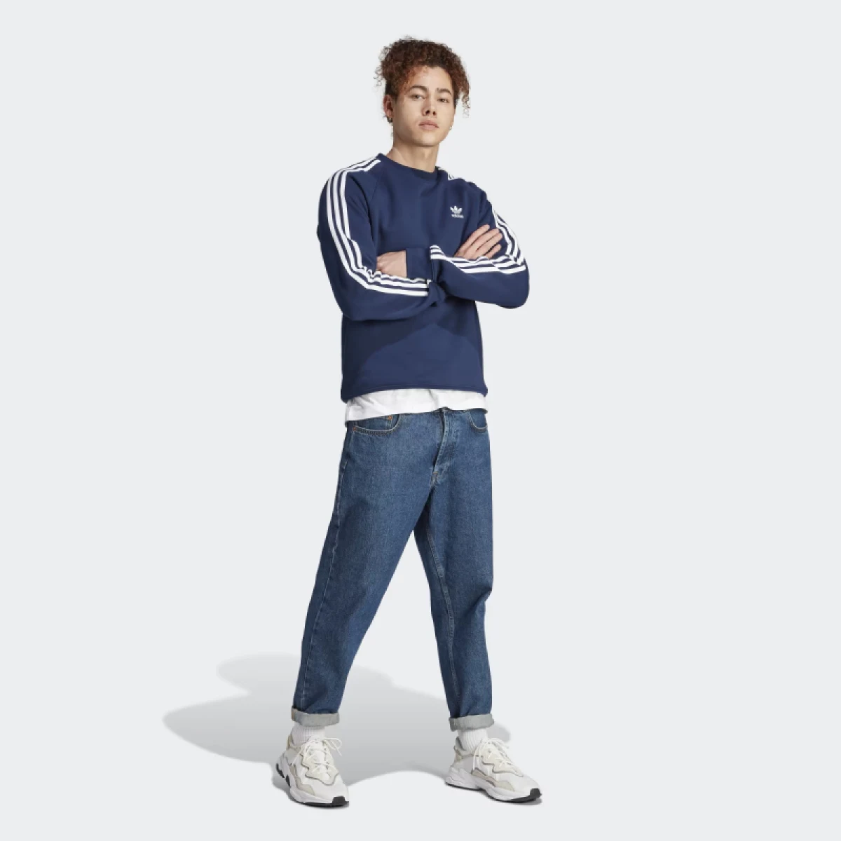 Pánská mikina ADIDAS ORIGINALS 3-STRIPES CREW-NINDIG · záber 4