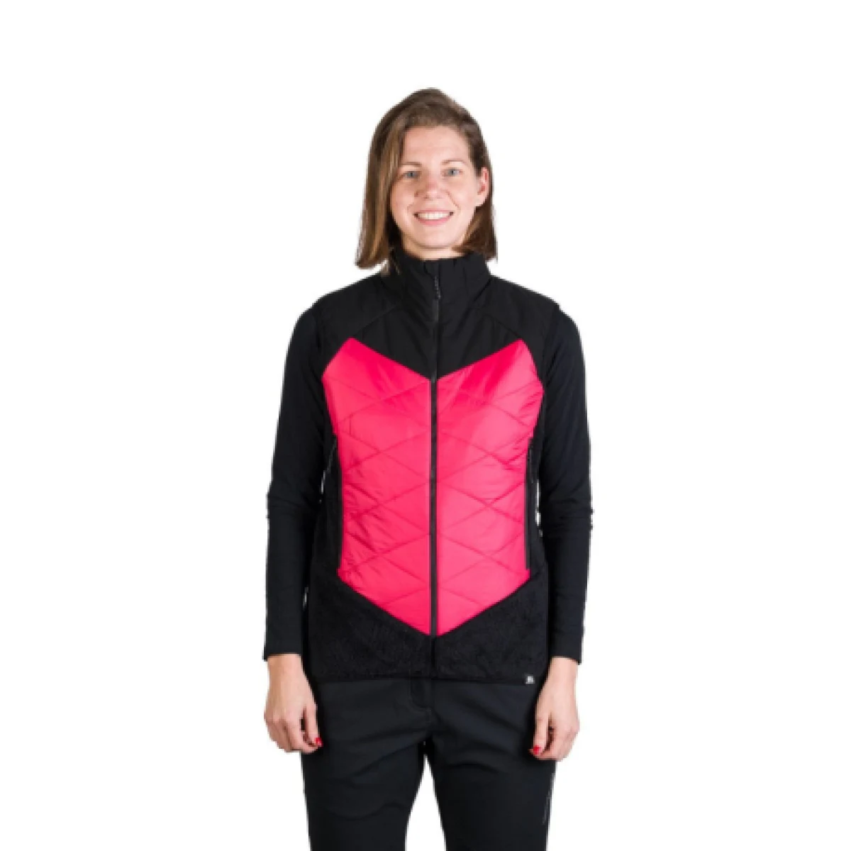 Dámská turistická vesta NORTHFINDER MARIANNE-276blackpink · záber 1