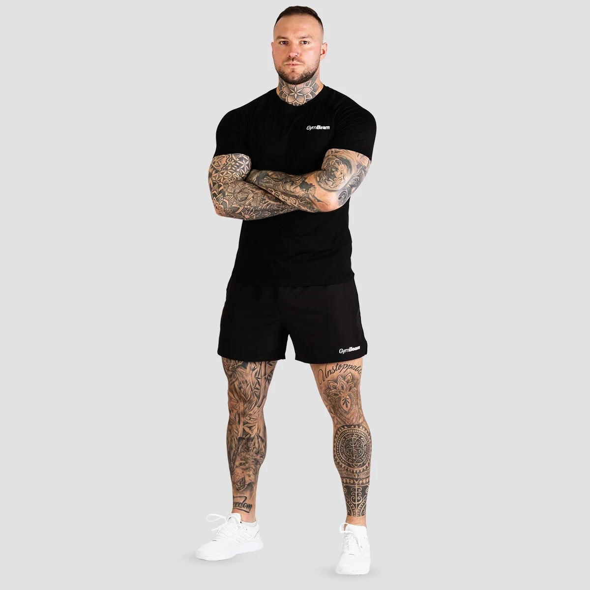 GymBeam Šortky TRN Black - Velikost: S | Barva: čierna | Hmotnost: 0,17 kg | Balení: 110 · záber 5