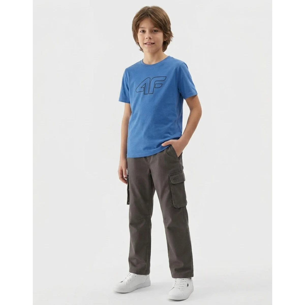 Chlapecké tričko s krátkým rukávem 4F JUNIOR TSHIRT M3007-32S-DENIM · záber 3