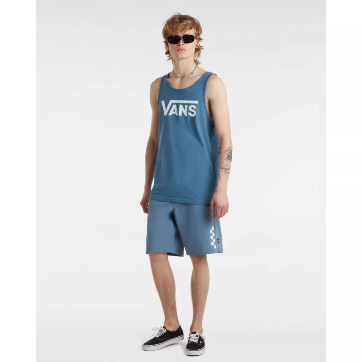 Pánské tričko s krátkým rukávem VANS CLASSIC TANK-COPEN BLUE · záber 3
