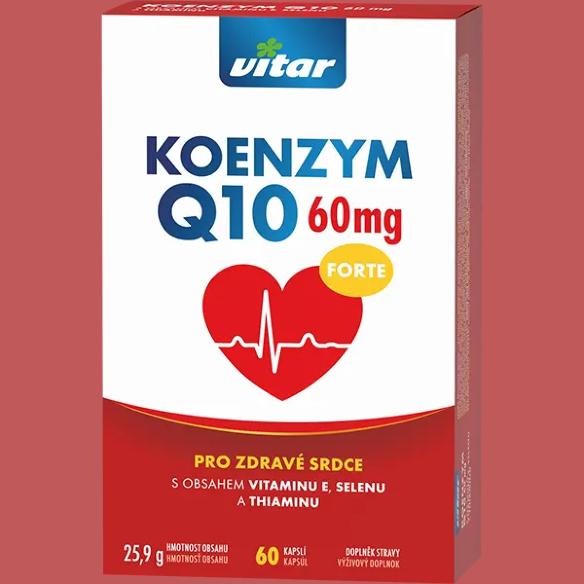 Revital Koenzym Q10 100 mg + Selen + Vitamin 60 kapslí · záber 1