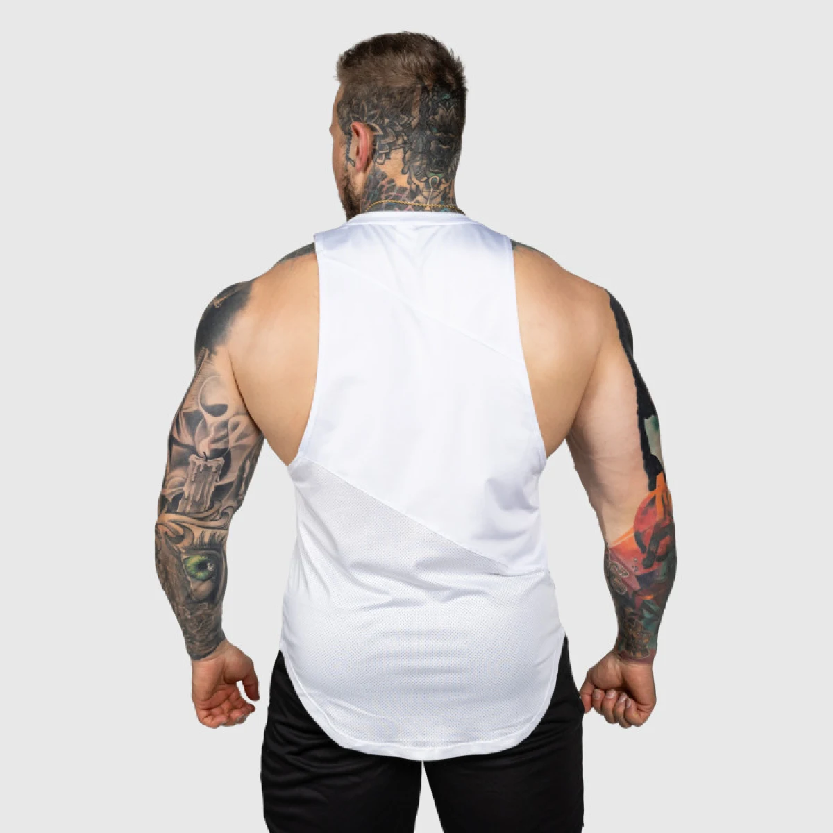 Tréninkové tílko Iron Aesthetics Gym Tank, bílé · záber 2