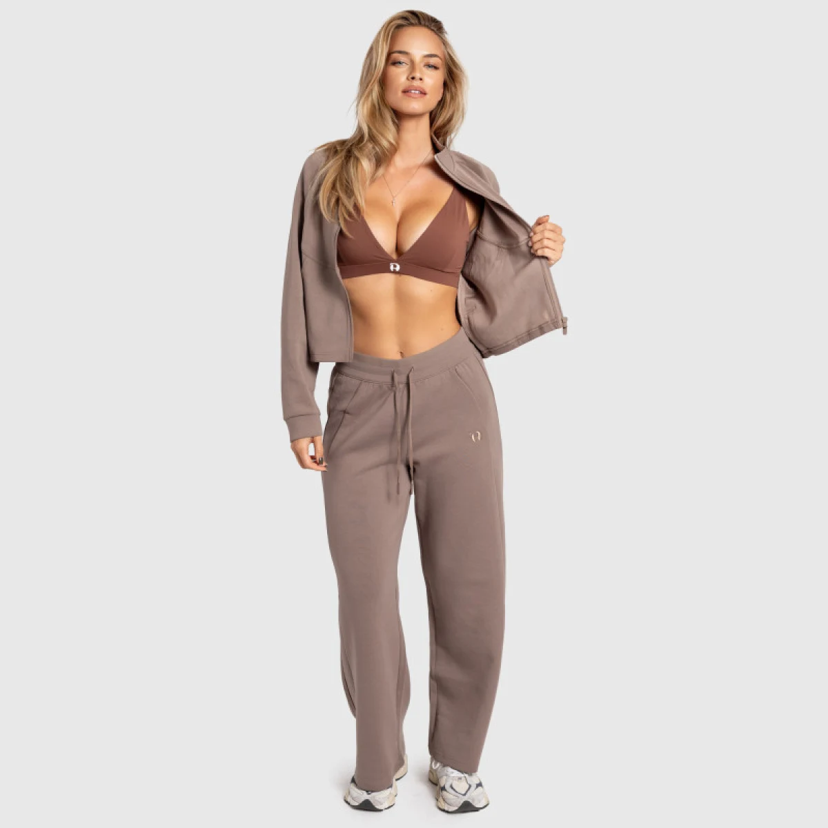 Tepláková souprava Iron Aesthetics Enigma, hnědá · záber 12