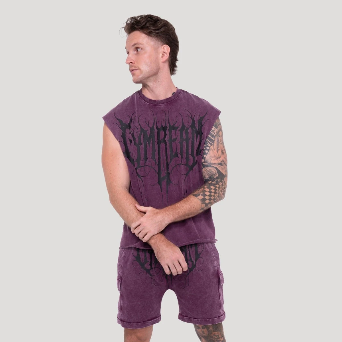 GymBeam Tílko Abyss Raisin - Velikost: S | Barva: fialová | Hmotnost: 0,185 kg | Balení: 105 · záber 3
