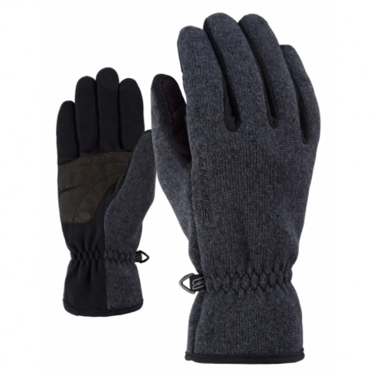 Juniorské rukavice ZIENER LIMAGIOS-802025-726-black melange · záber 1