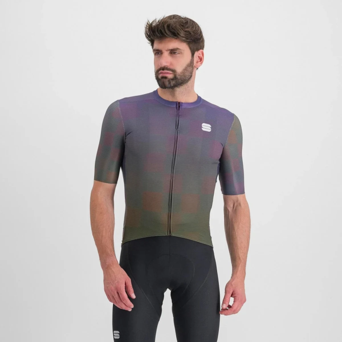 Pánský cyklistický dres s krátkým rukávem SPORTFUL Rocket jersey, beetle mulled grape · záber 2