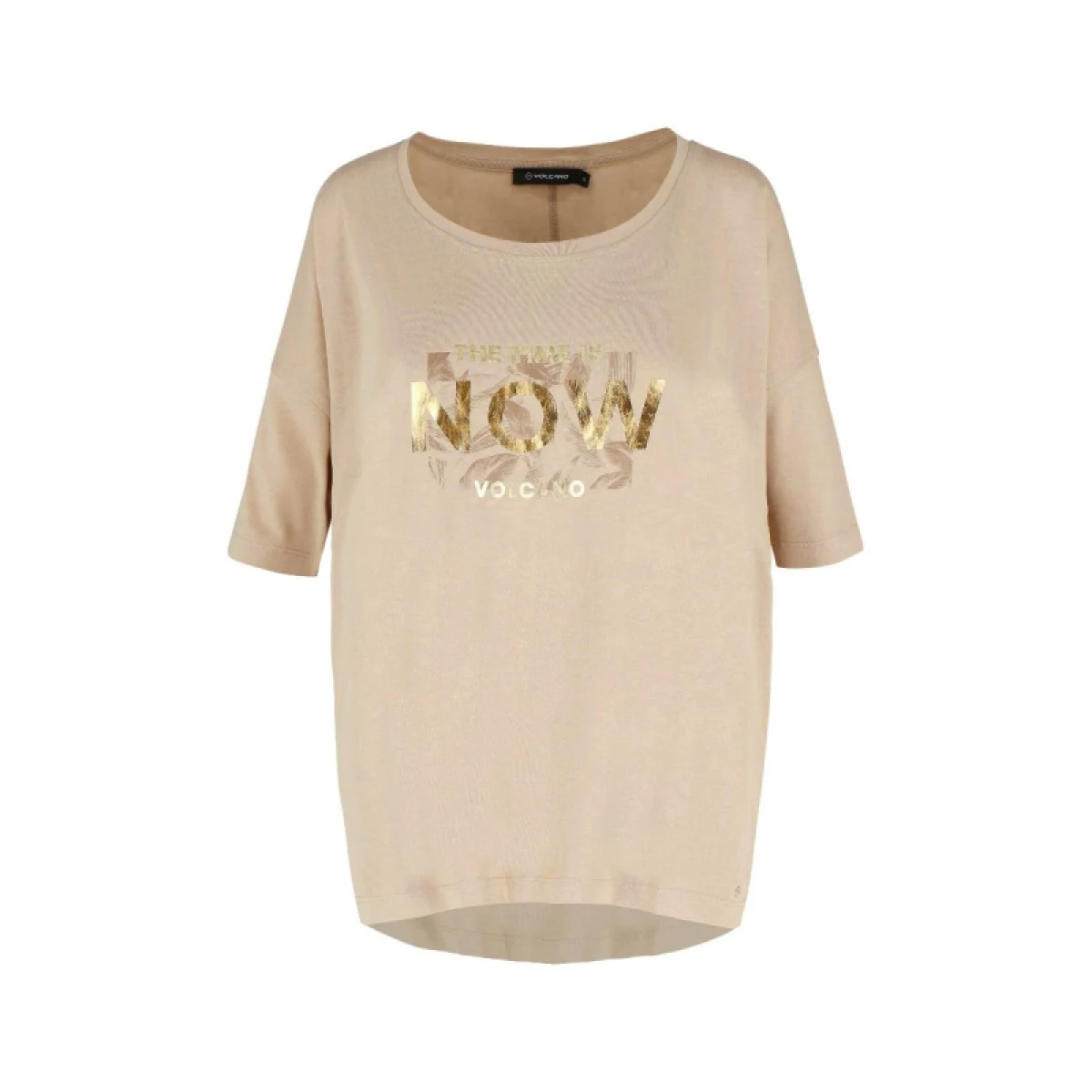 Dámské tričko s krátkým rukávem VOLCANO T-NOW-501-BEIGE · záber 4