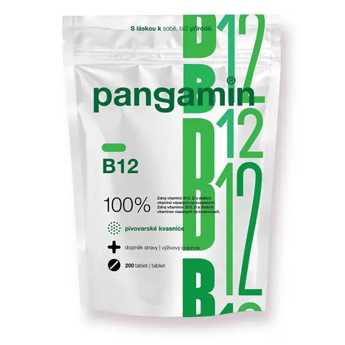 Pangamin B12 200 tablet · záber 1
