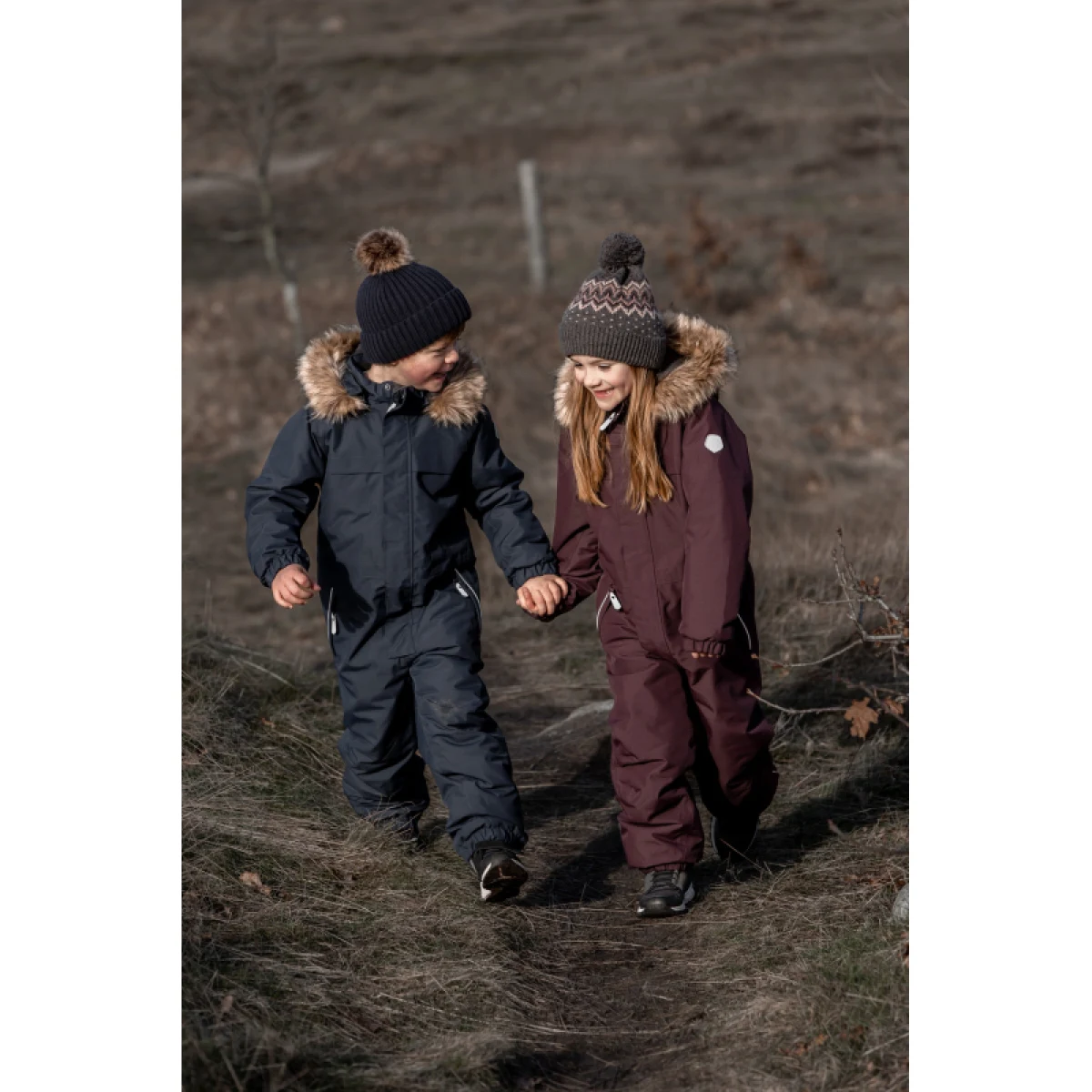 Dětská zimní čepice COLOR KIDS Hat W. Detachable Fake Fur, total eclipse 741225.7850 · záber 4