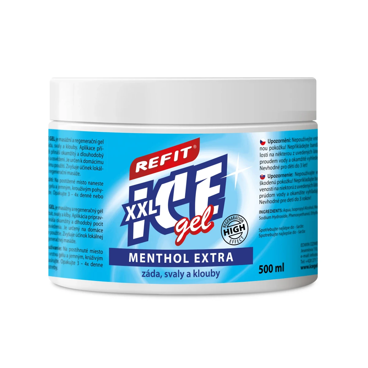 Refit Ice gel s mentholem 2. 5% 500 ml · záber 1