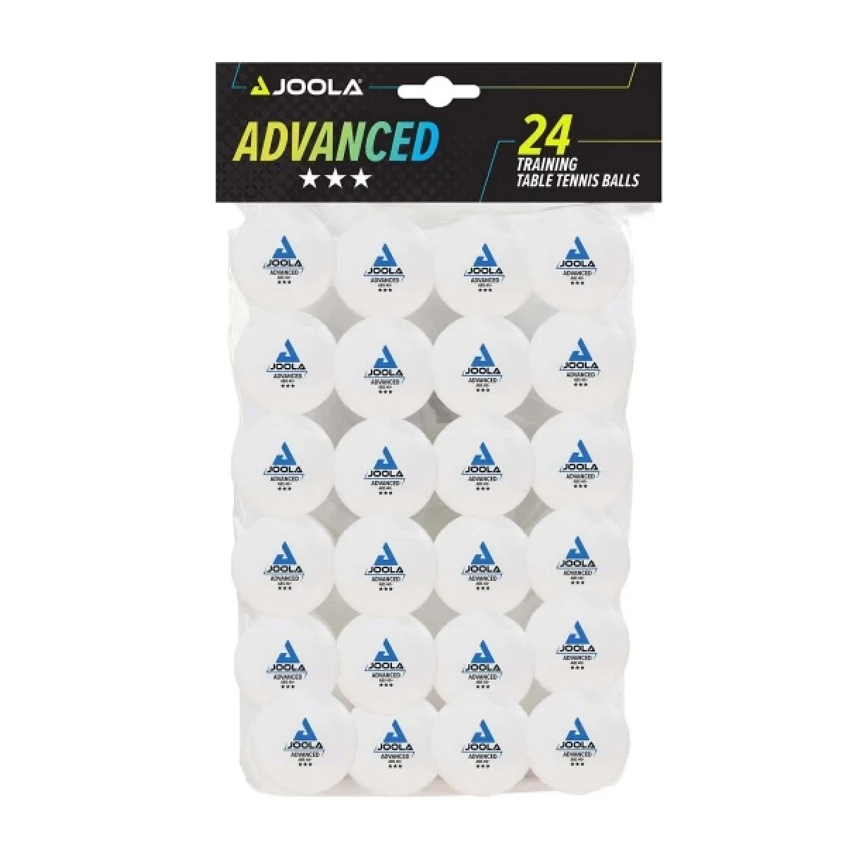 Míčky na stolní tenis JOOLA Advanced Training *** 24 ks - bílé · záber 1