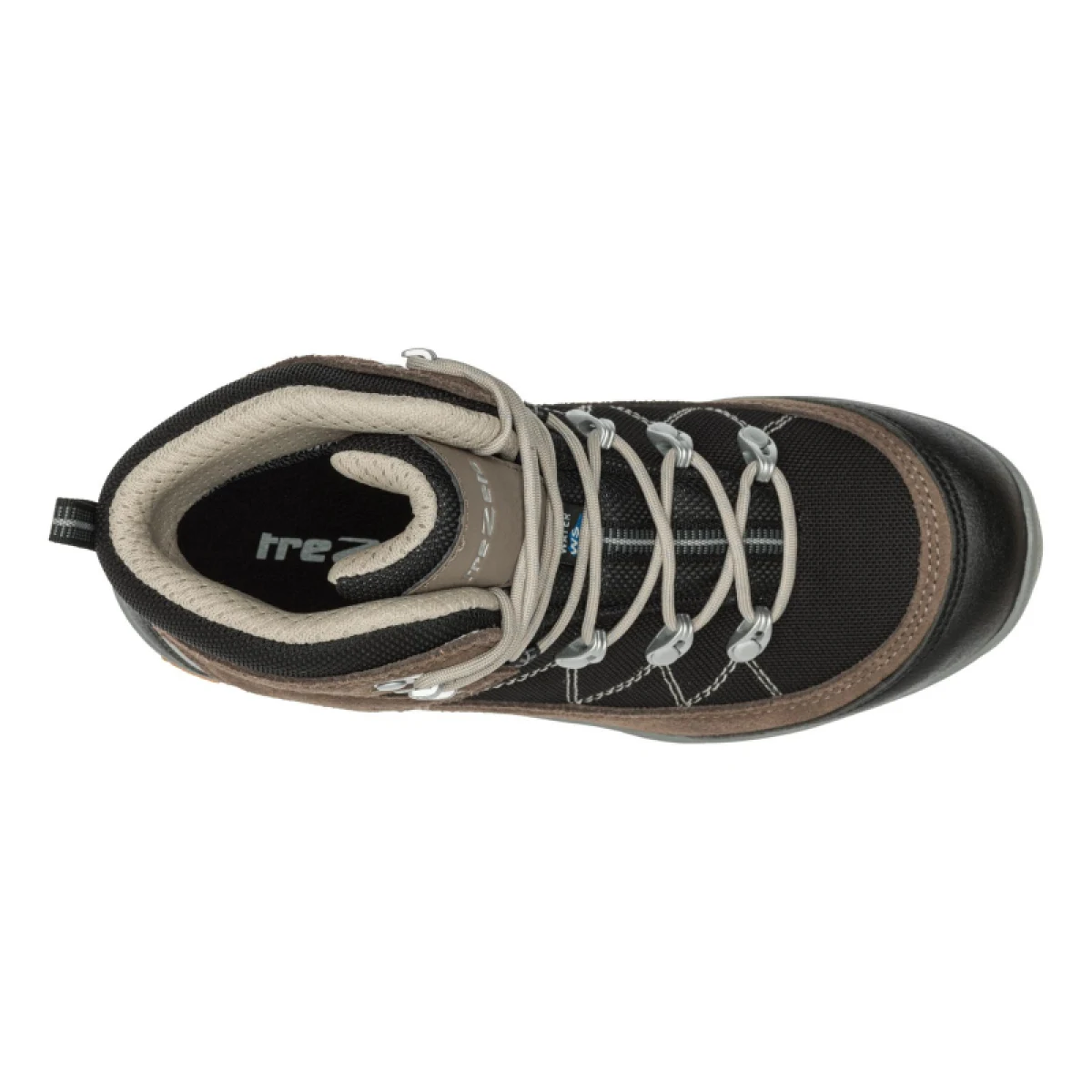 Juniorská vysoká turistická obuv TREZETA Cyclone Wp Jr, Black Brown · záber 3