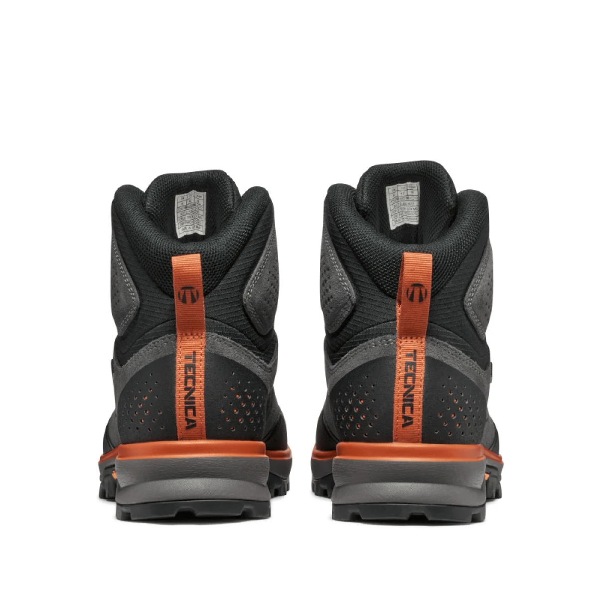 Pánská vysoká turistická celokožená obuv TECNICA Forge TRK GTX Ms, dark grey orange · záber 4
