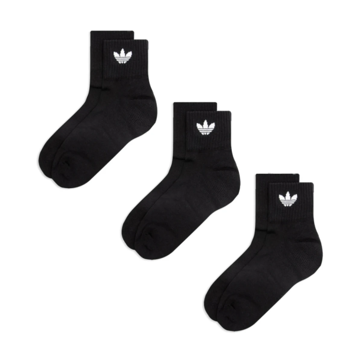 Ponožky ADIDAS ORIGINALS 3 PACK - MID ANKLE SCK-BLACK · záber 2
