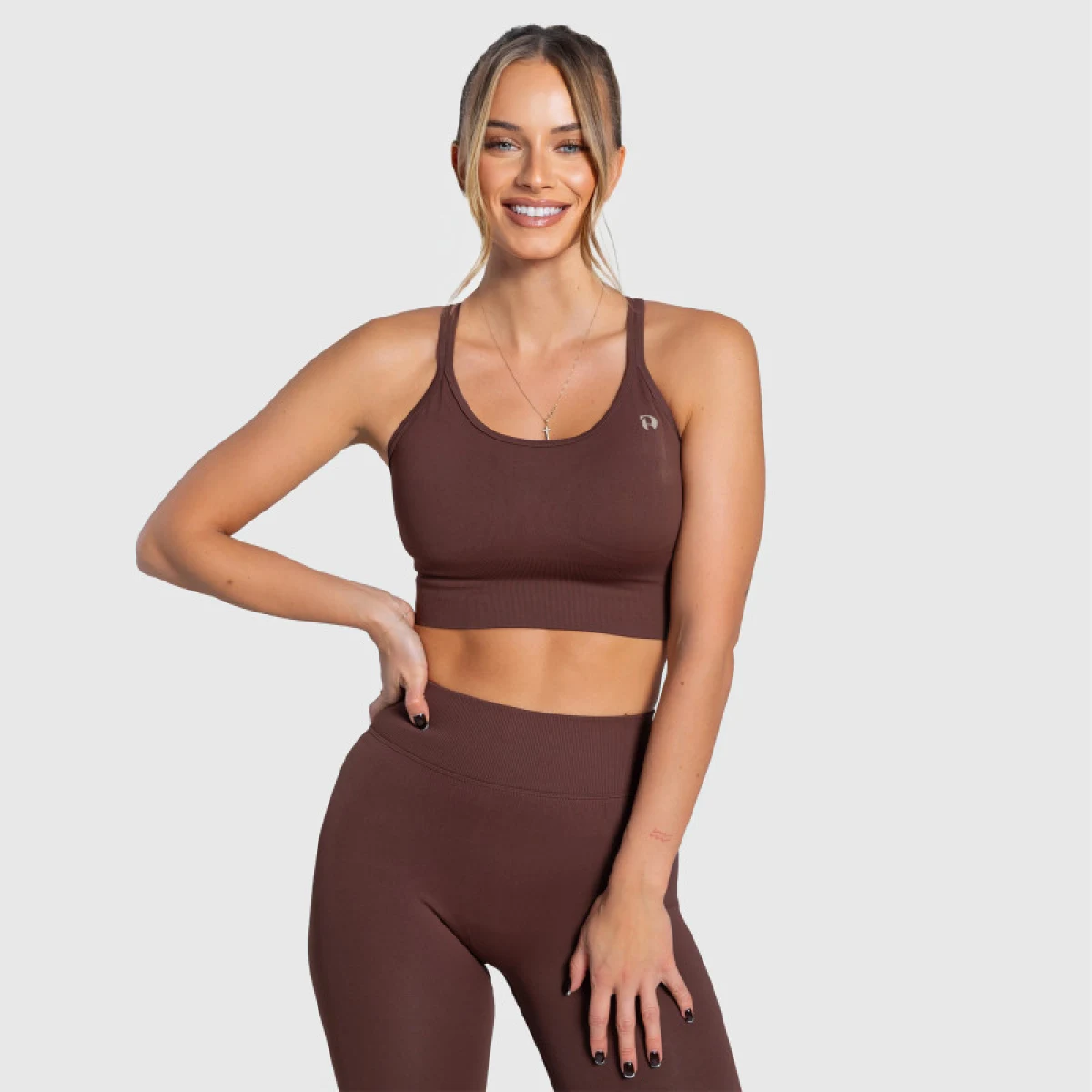 Dámská sportovní podprsenka Iron Aesthetics Ultimate, hnědá · záber 3