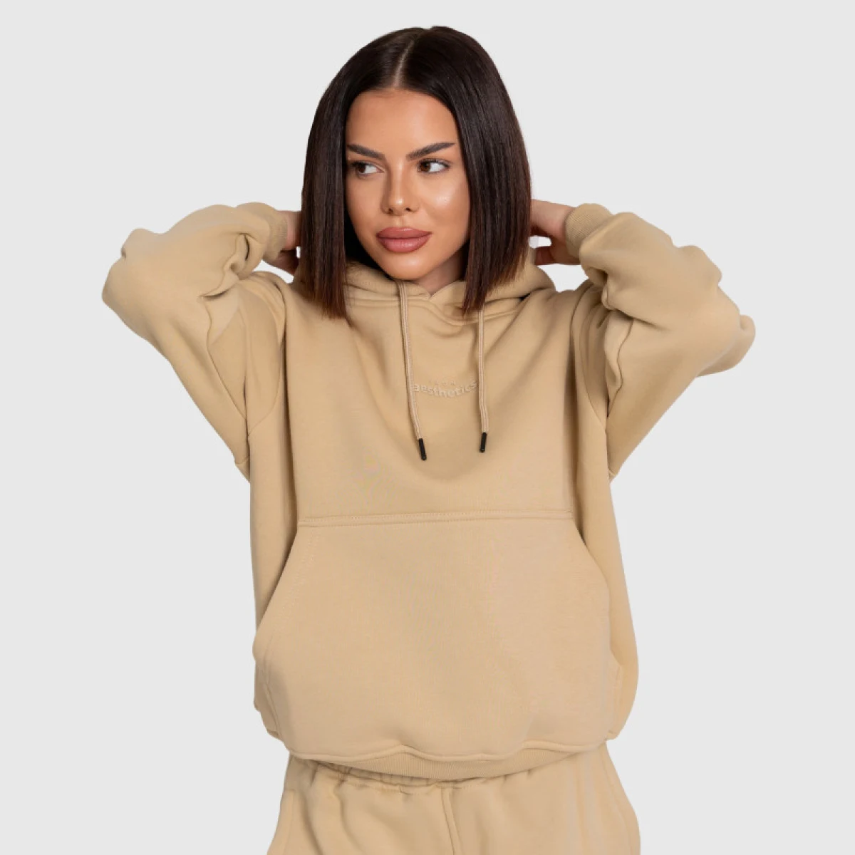 Dámská mikina Iron Aesthetics Cargo, béžová · záber 3