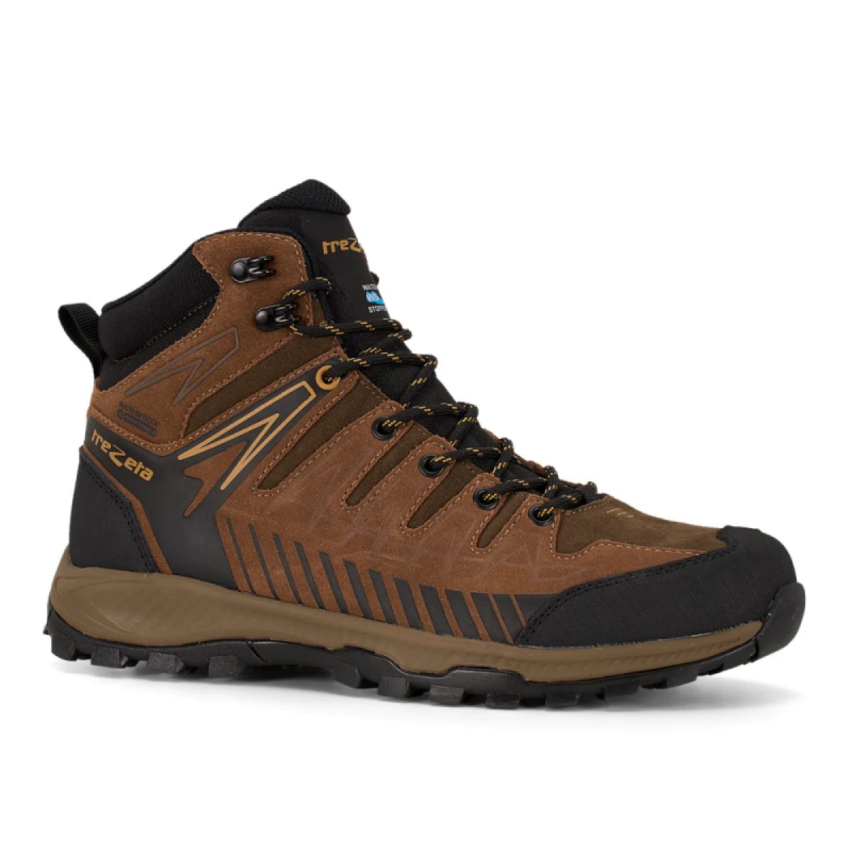Pánská kotníková turistická celokožená obuv TREZETA Thunder Leather Mid WP M dark green honey · záber 3