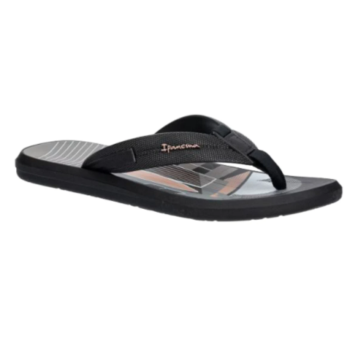 Pánské žabky (plážová obuv) IPANEMA Urban Graphics M black grey beige · záber 1