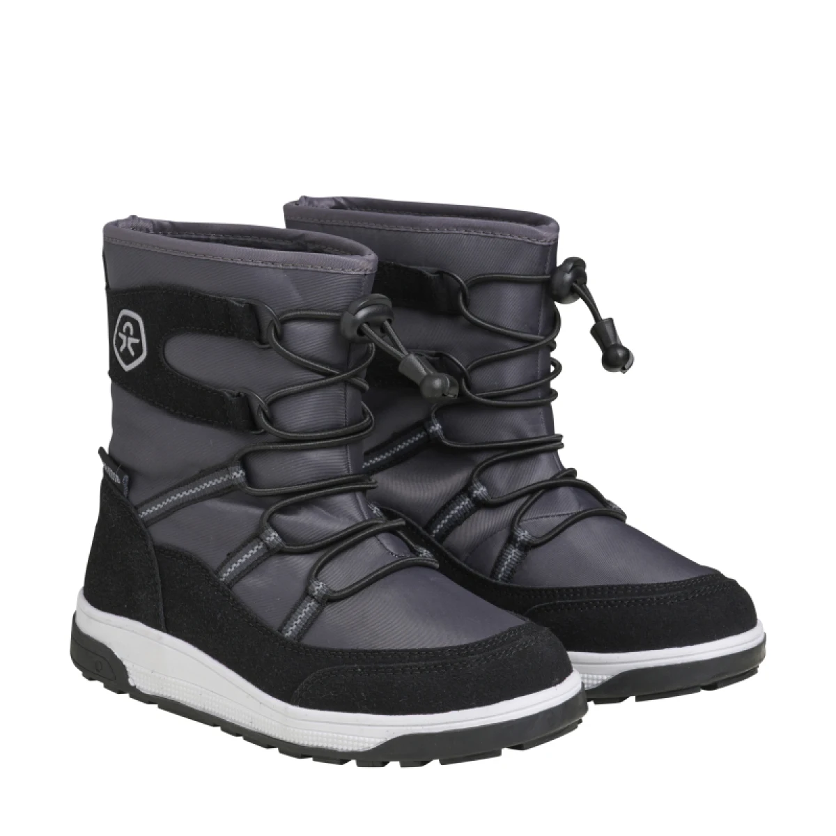 Dětské vysoké zimní boty COLOR KIDS Boots W. String & Stopper, phantom · záber 2