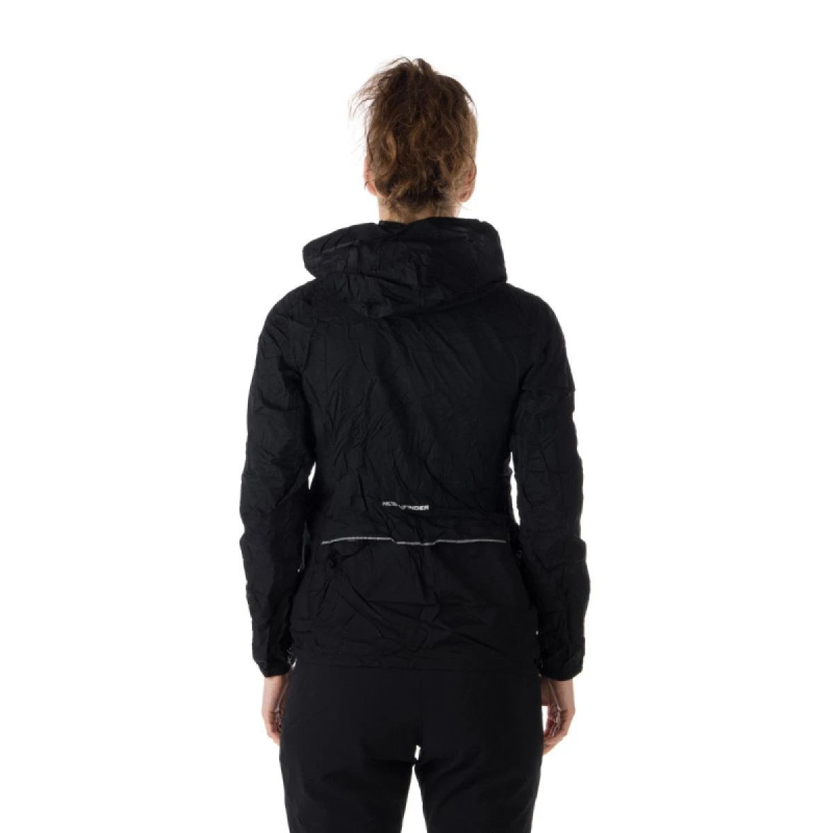 Dámská tréninková bunda s kapucí NORTHFINDER NORTHKIT-BU-4268OR-black - Barva: čierna · záber 4