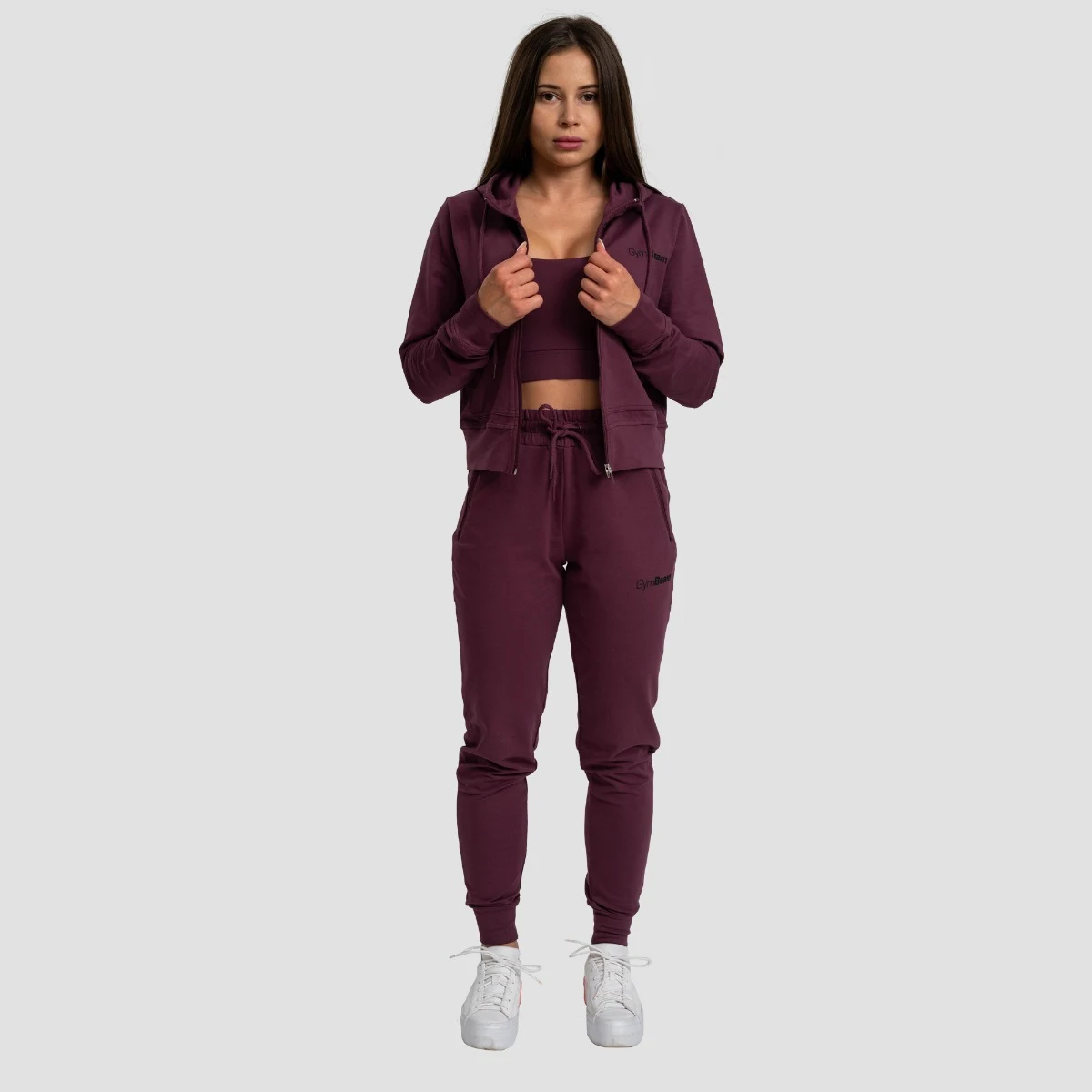 GymBeam Dámské tepláky TRN Eggplant - Velikost: XL | Barva: fialová | Pohlavie: Dámské | Hmotnost: 0,412 kg | Balení: 43 · záber 5