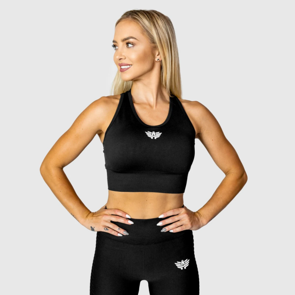 Dámská bezešvá podprsenka Iron Aesthetics Dynamic, šedá · záber 8